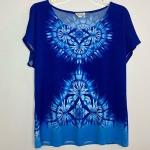 Western Connection Vibrant Blue Women’s Top